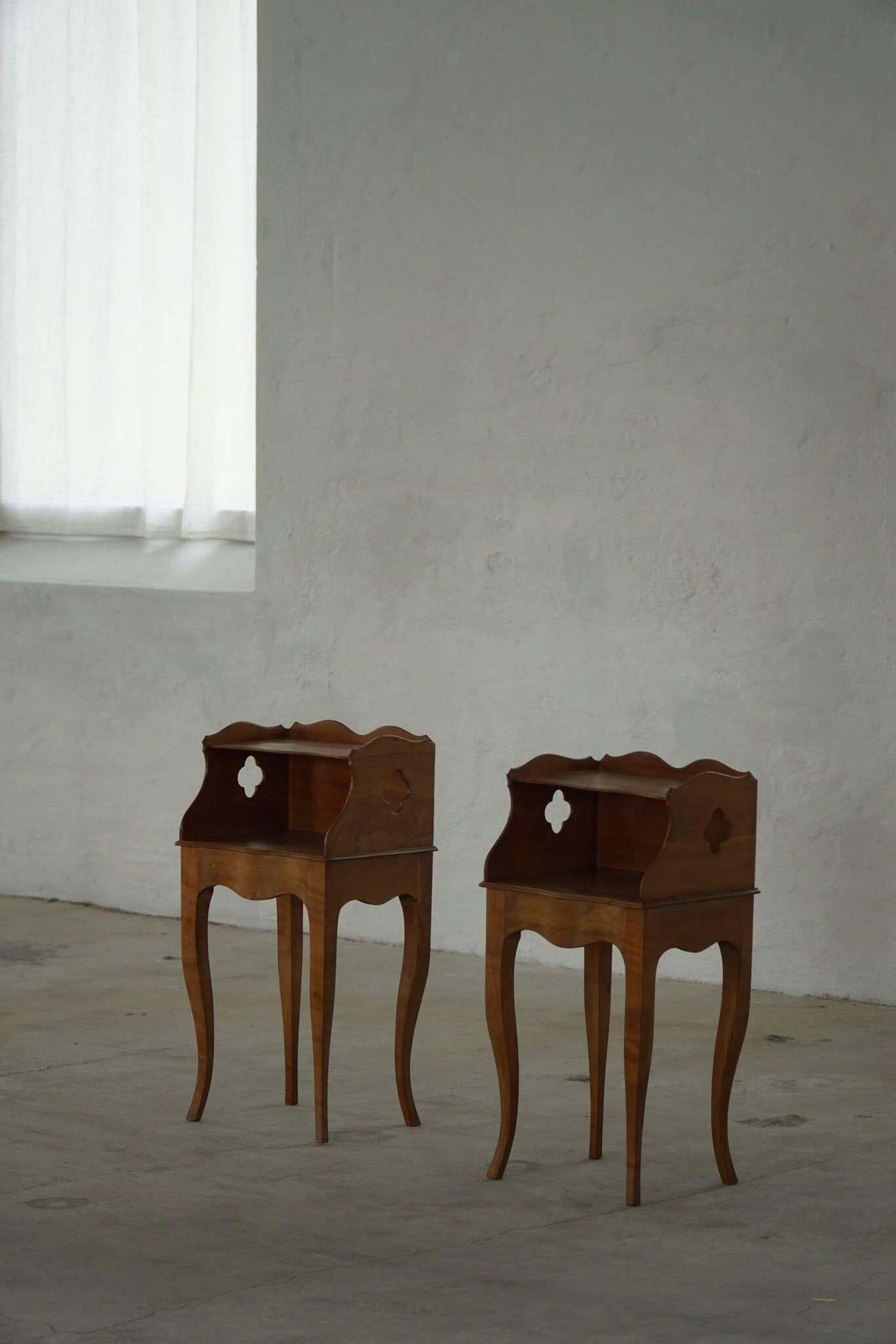 Danish Modern, A Elegant Pair Of Nightstands In Nutwood, 1940s photo 1114.0