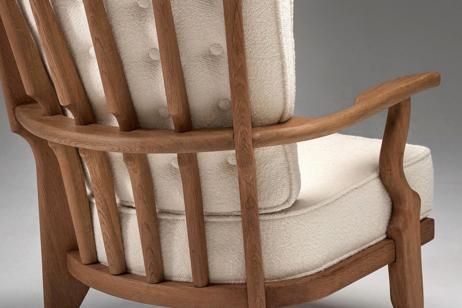 Furniture Grand Repos Lounge Chair Attributed To Guillerme Et Chambron For Votre Maison photo