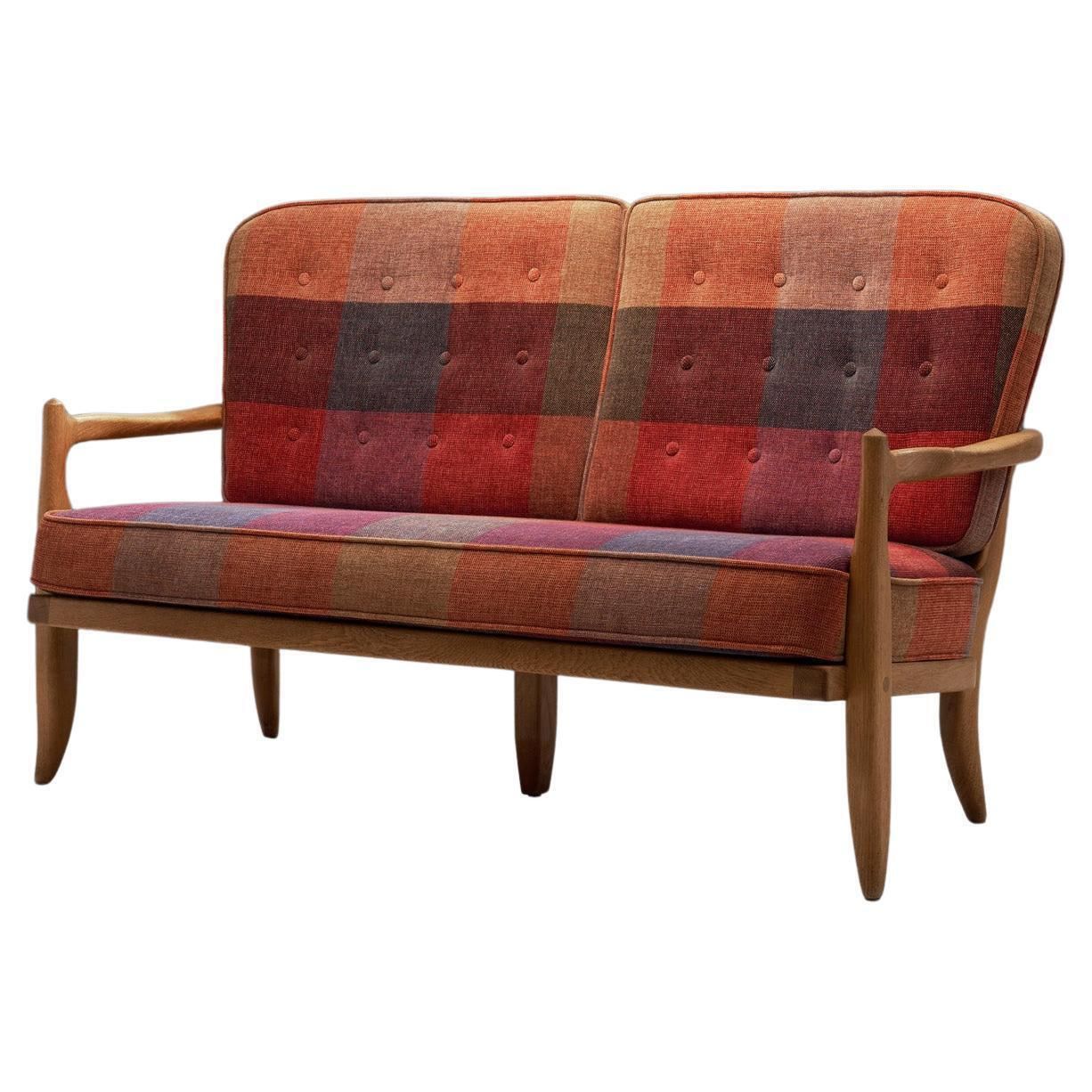 Guillerme Et Chambron "José" Sofa For Votre Maison, France 1970s