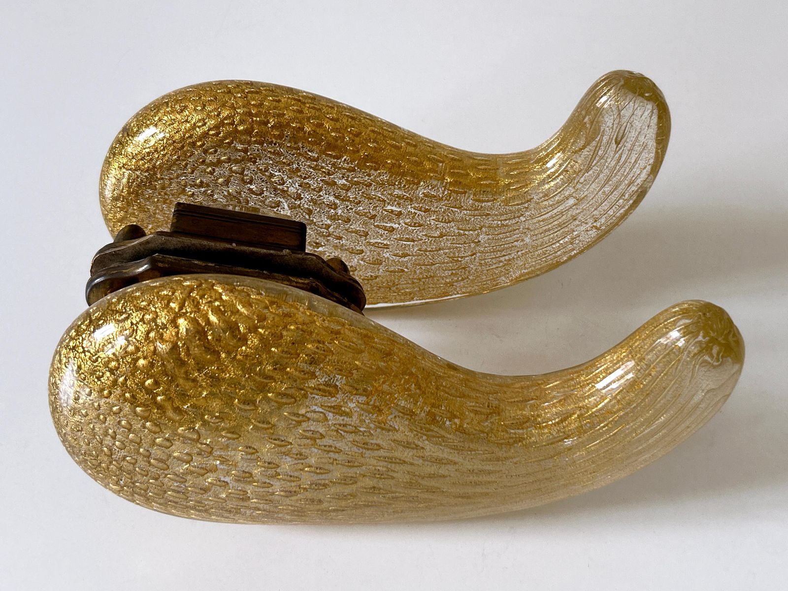 photo vinterior Exceptional Mid Century Murano Glass Push & Pull Door Handles By Seguso 1950s