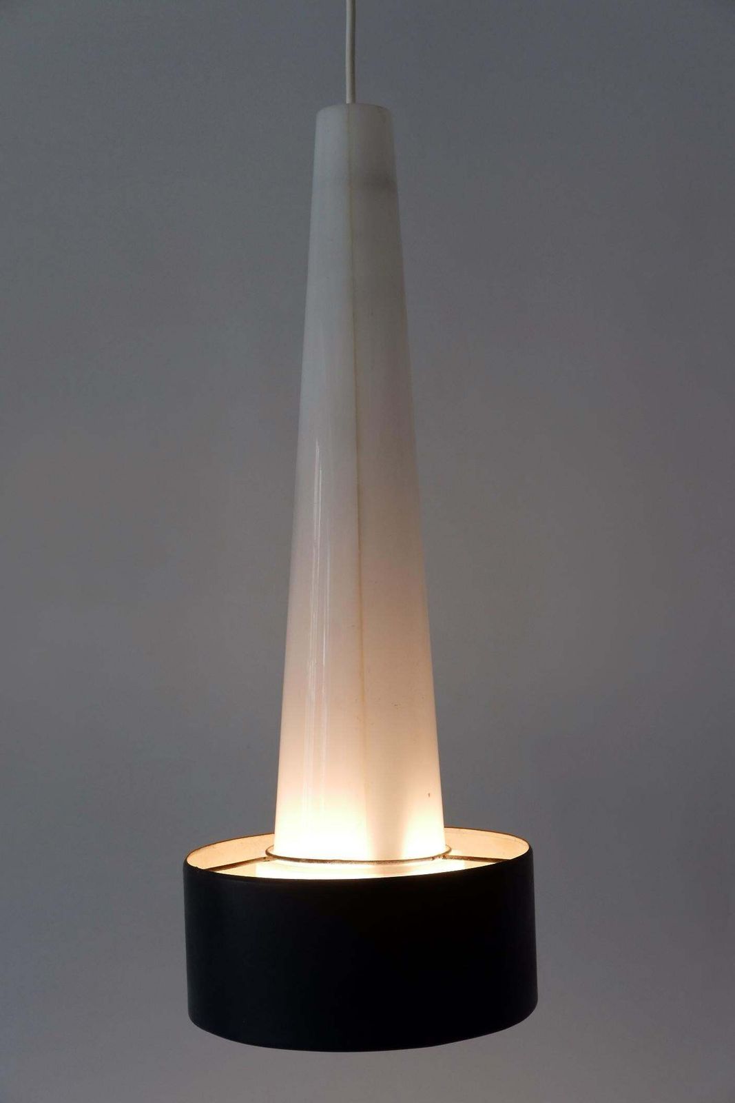 photo furniture Xl Mid Century Lucite & Metal Church Pendant Lamp Or Hanging Light Germany 1960s