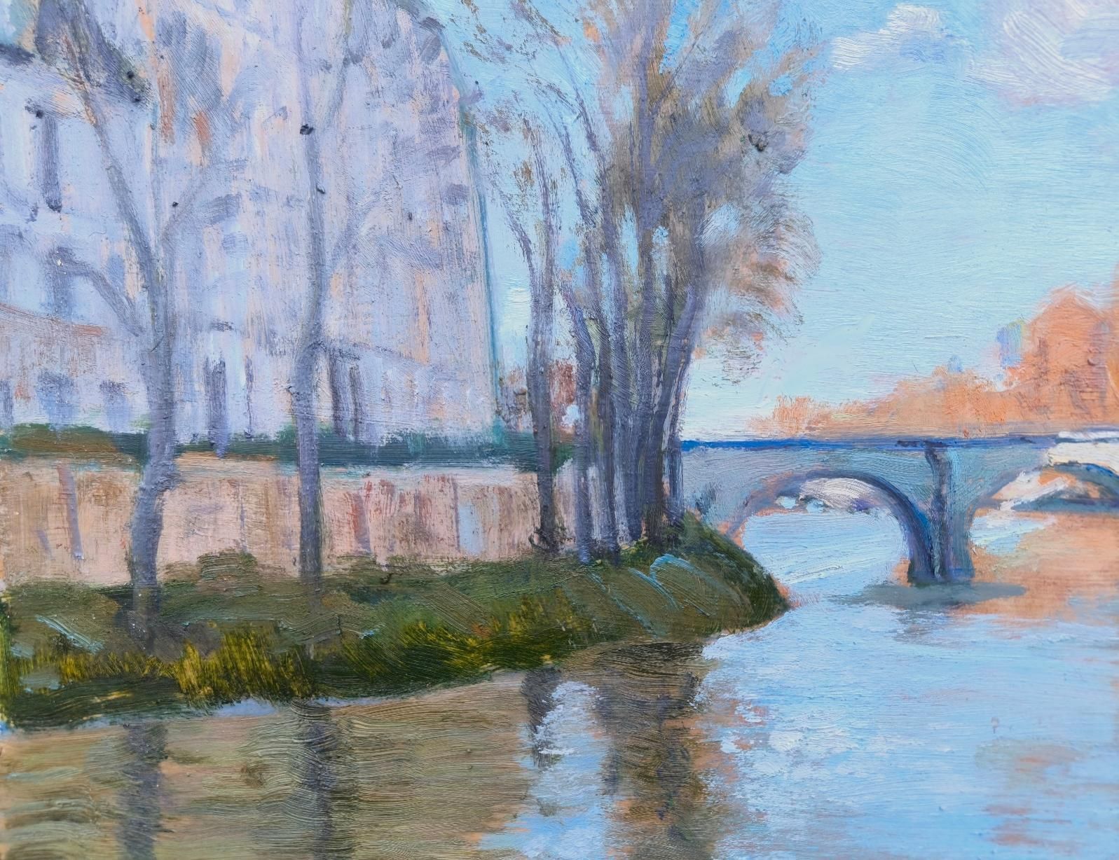 Vladimir Ilibayev Spring In Paris.Cardboard/ Oil, 47 X 59 Cm, 20252025 photo vinterior
