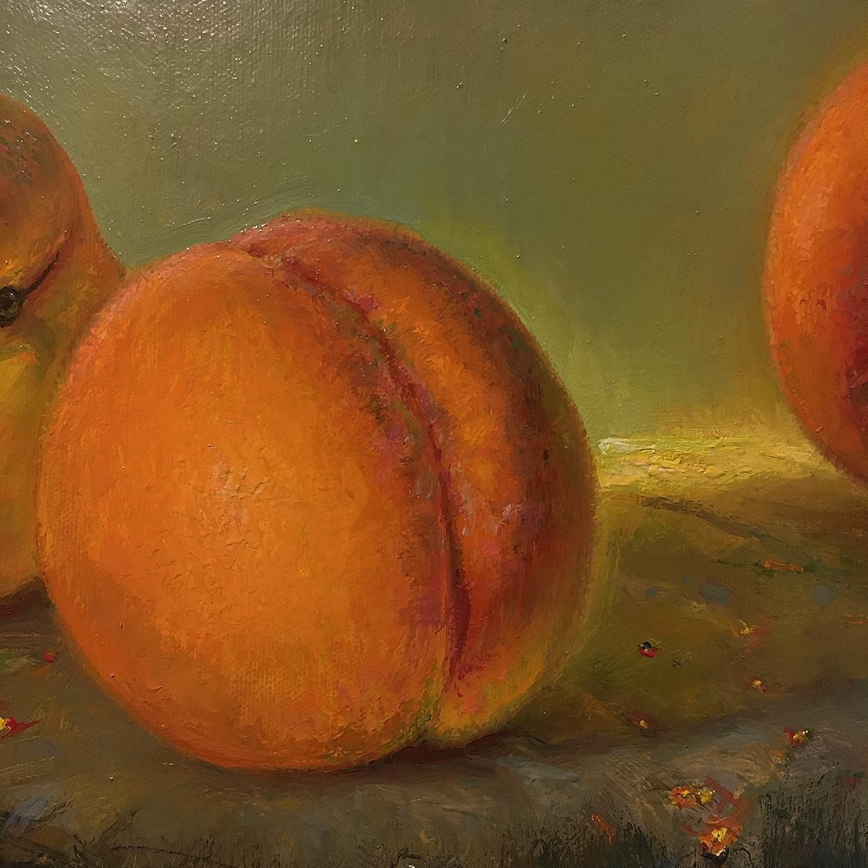 Igor Maikovpeaches  Oil/Canvas, 40x50cm, 20202020 photo furniture