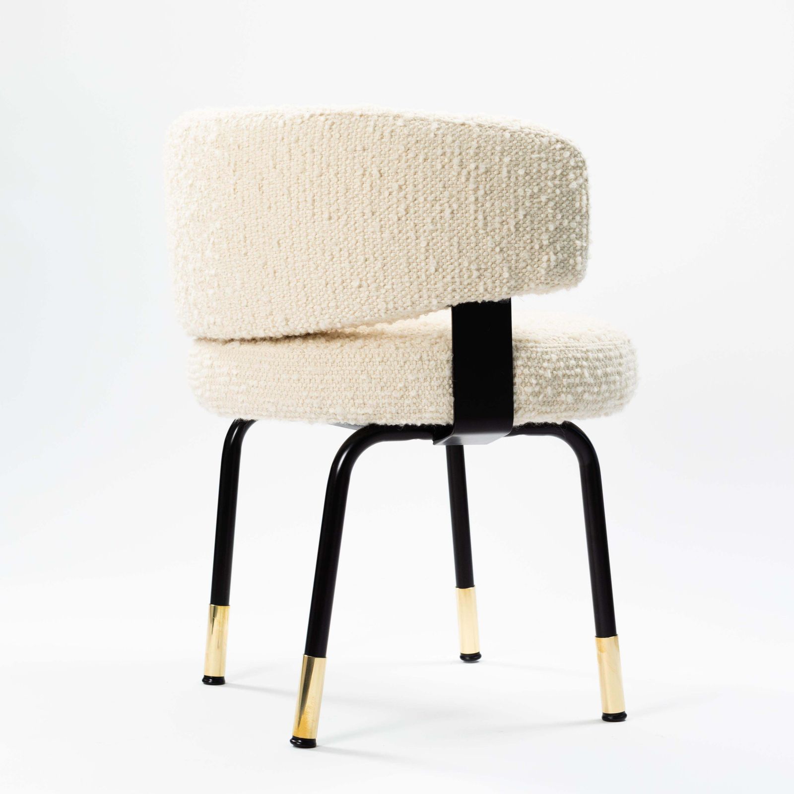 Pair Of Extravagant Armchairs With Bouclé Fabric By Gianni Moscatelli Italy 1968 photo buy