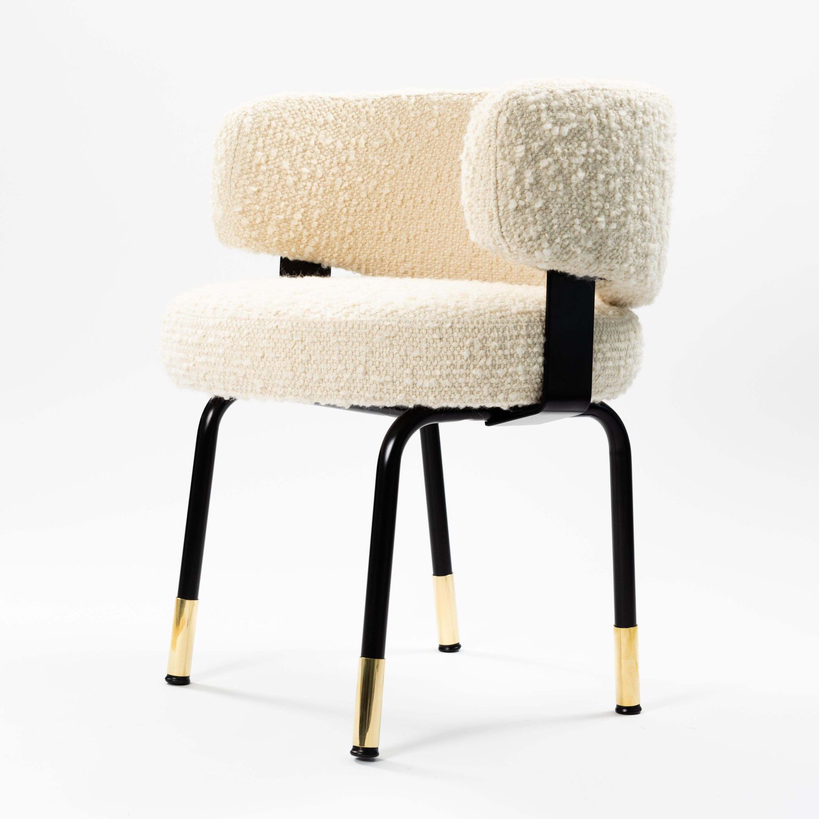 photo furniture Pair Of Extravagant Armchairs With Bouclé Fabric By Gianni Moscatelli Italy 1968