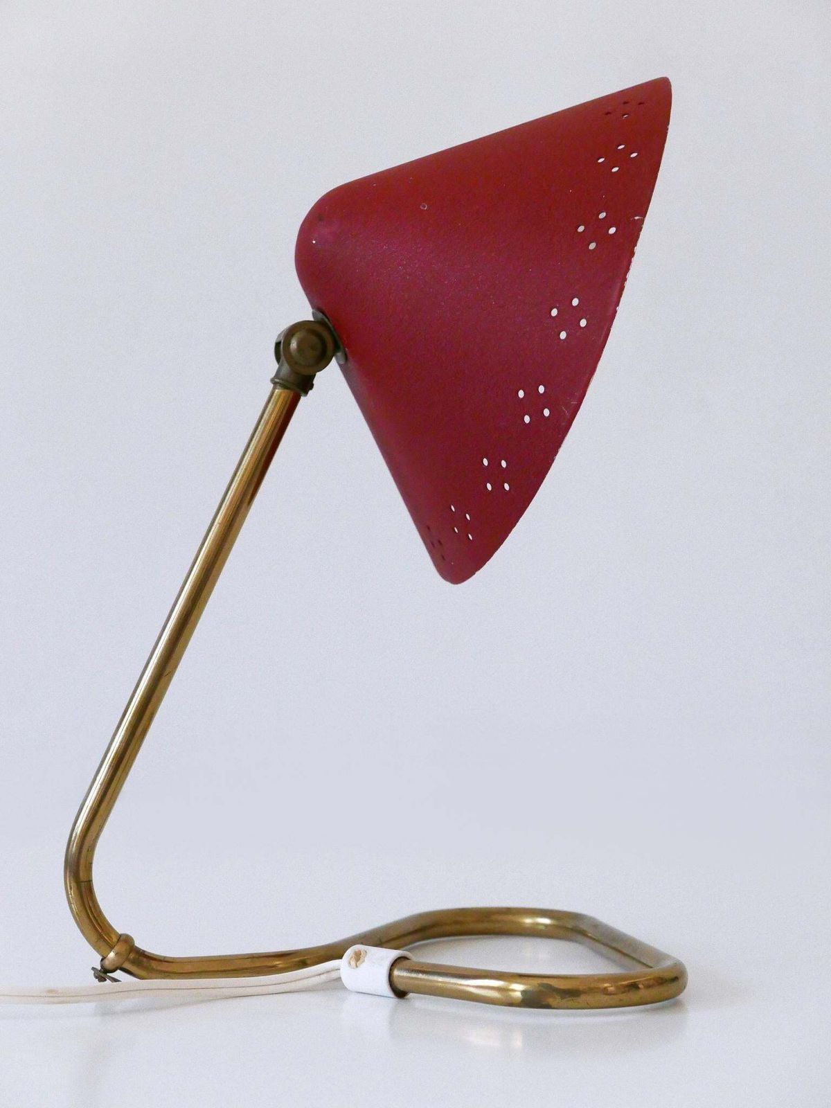 1638.0 Lovely Mid Century Brass Table Lamp By Erik Wärnå For Gnosjö Sweden 1950s photo