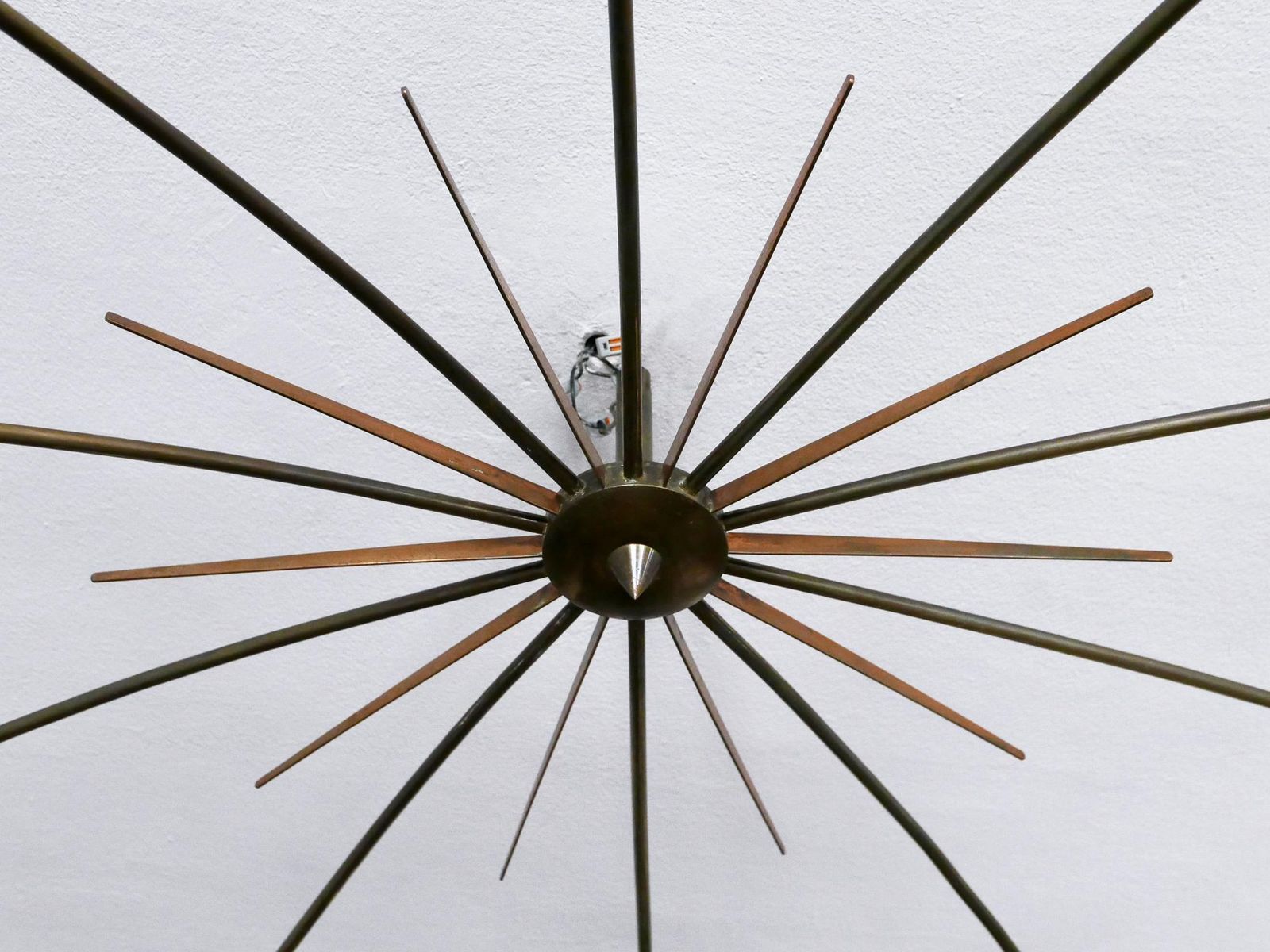 photo vinterior Gigantic Sputnik Chandelier Or Ceiling Light Sun By J.T. Kalmar, Austria, 1950s