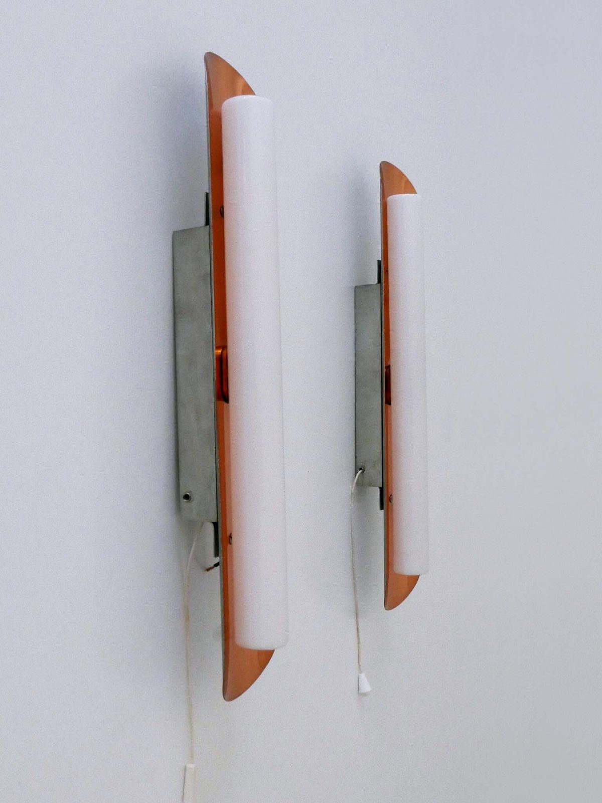 Lighting Set Of Two Elegant Mid Century Modern Sconces By Bünte & Remmler Germany 1960s photo