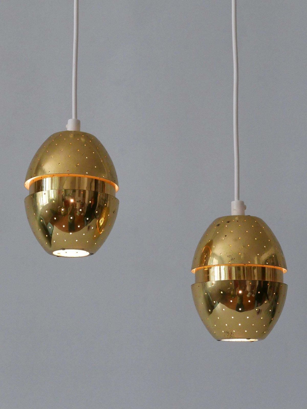 Set Of Two 'Egg' Pendant Lamps By Hans Agne Jakobsson For Ab Markaryd, Sweden photo buy