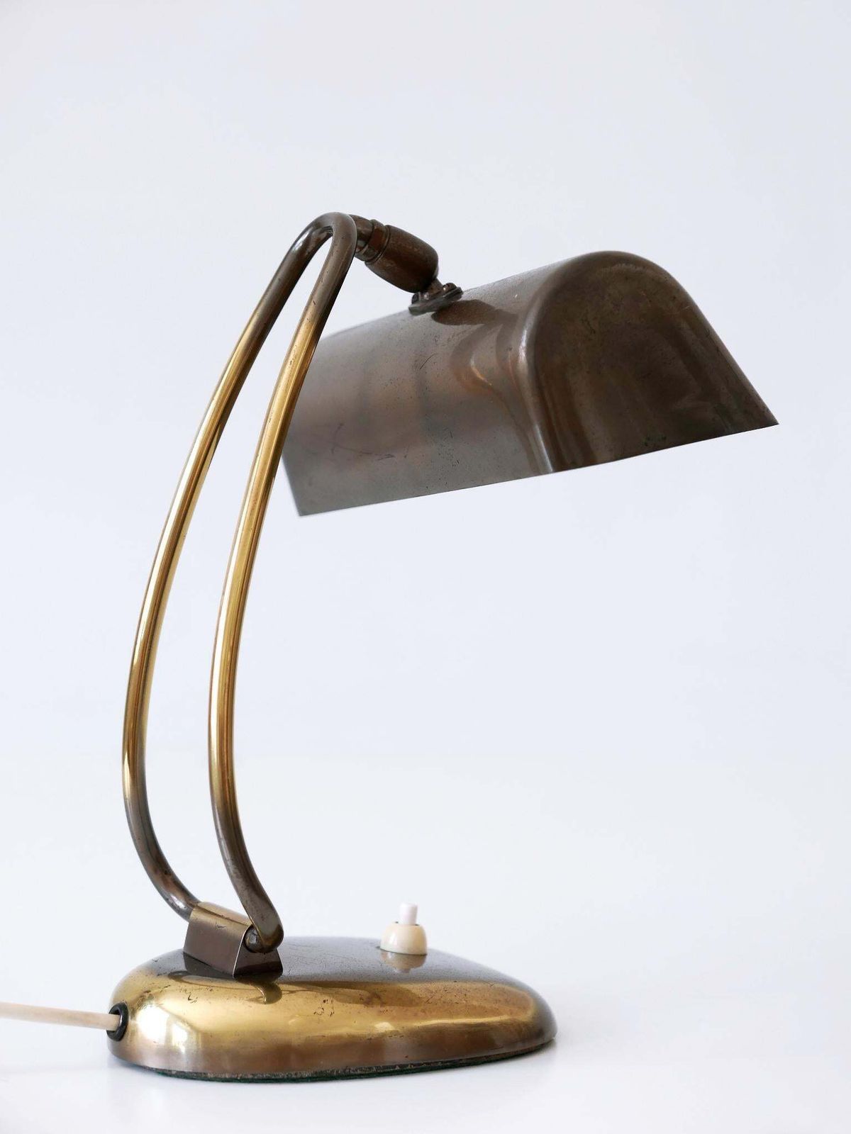 photo buy Rare & Elegant Mid Century Modern Brass Piano Lamp Or Desk Light Germany 1950s