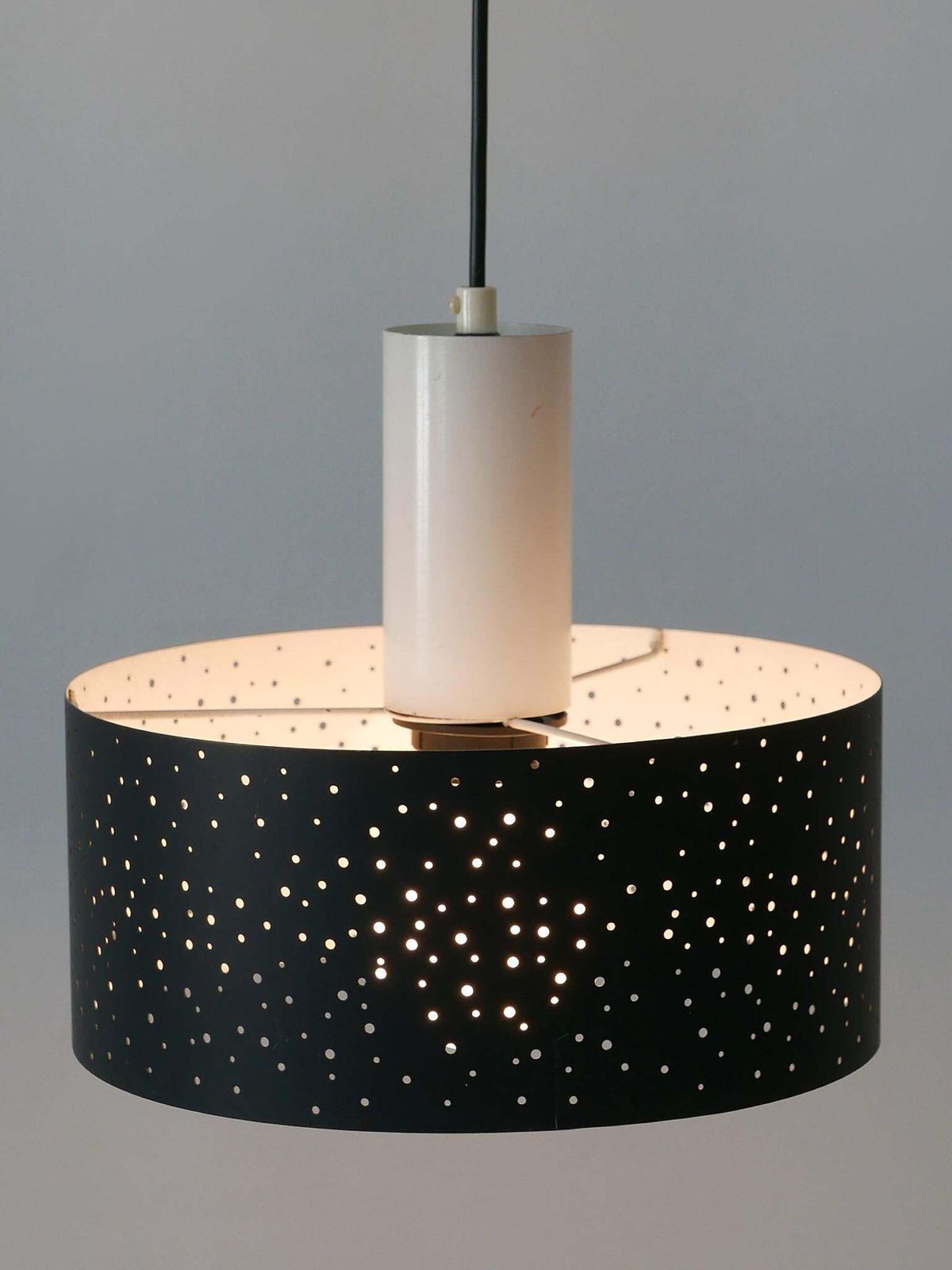 752.0 Elegant Mid Century Modern Pendant Lamp By Ernest Igl For Hillebrand 1960s photo