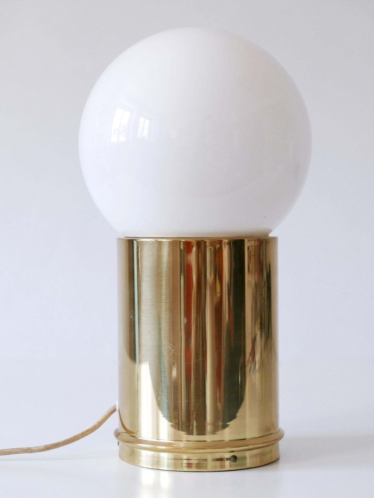 Lighting Elegant Mid Century Modern Table Lamp By Vereinigte Werkstätten Germany 1960s photo