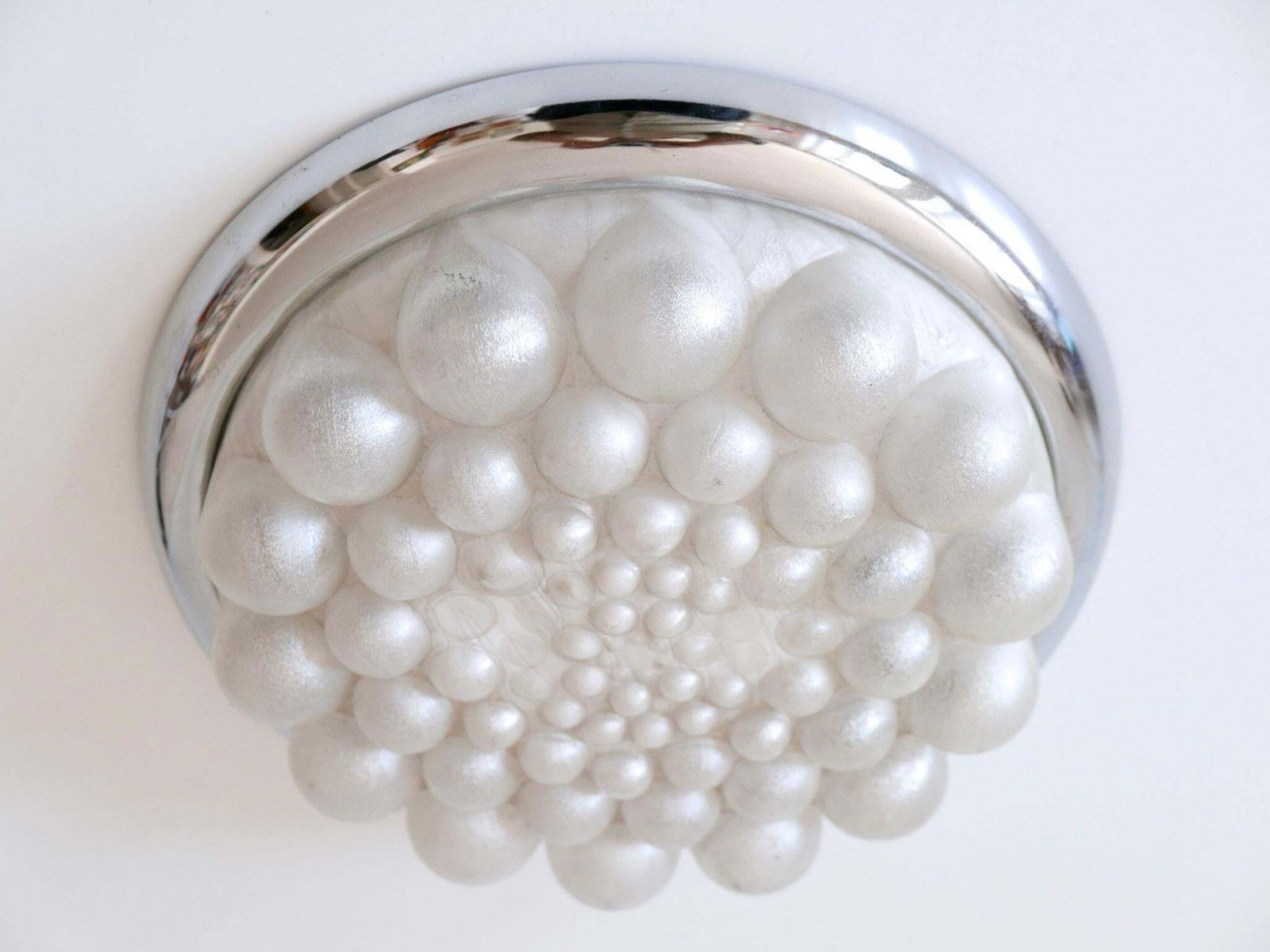 Amazing Mid Century Modern Bubble Flush Mount Or Wall Light Germany 1970s photo 1300.0