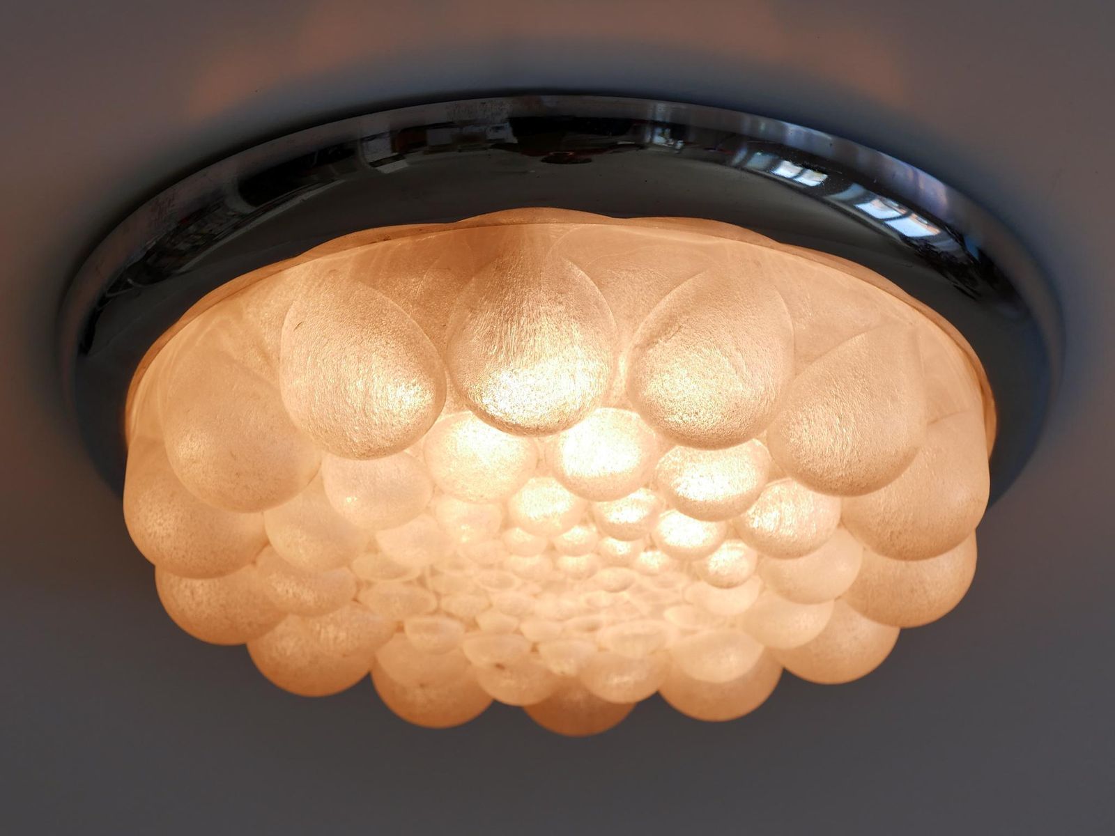 Lighting Amazing Mid Century Modern Bubble Flush Mount Or Wall Light Germany 1970s photo