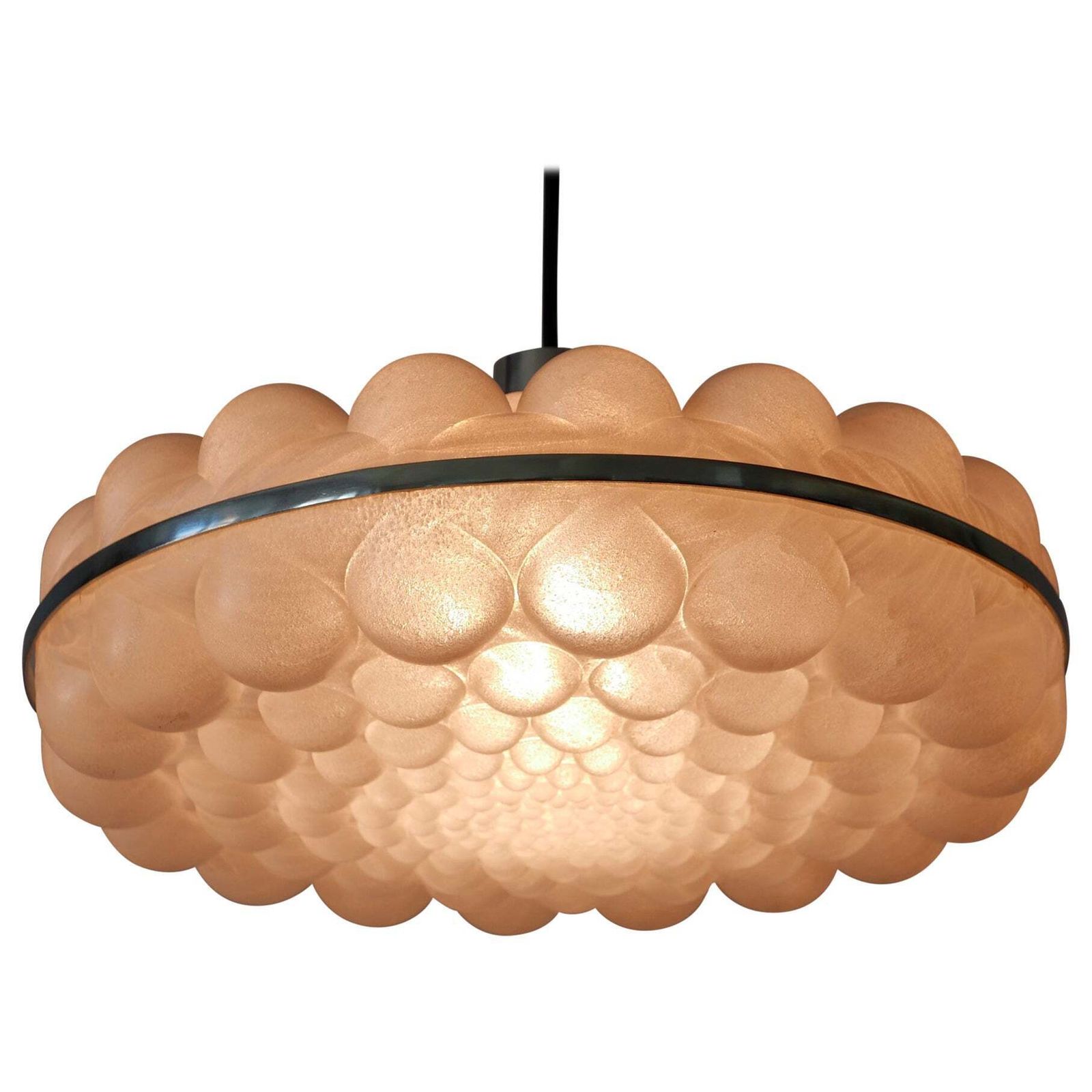 Amazing Mid Century Modern Bubble Pendant Lamps Or Hanging Lights Germany 1970s