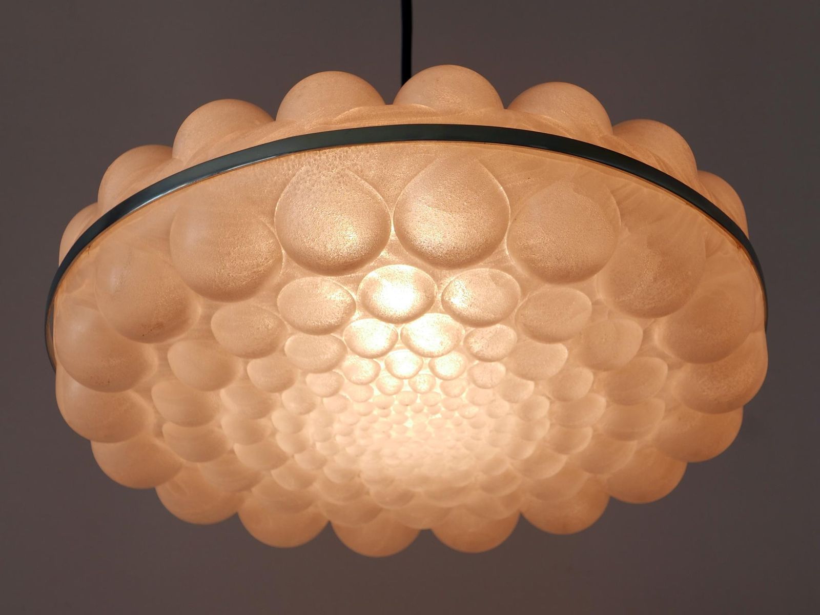 Amazing Mid Century Modern Bubble Pendant Lamps Or Hanging Lights Germany 1970s photo Lighting