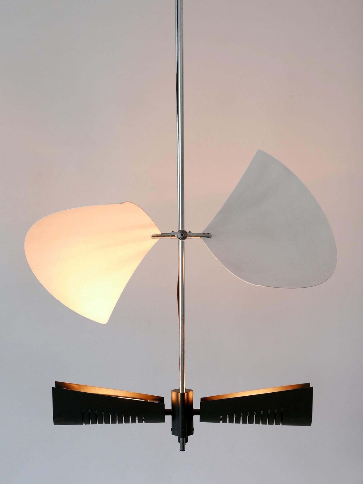 Amazing Garcia Garay 'Enterprise' Wing Chandelier Or Ceiling Lamp Spain 1980s photo buy