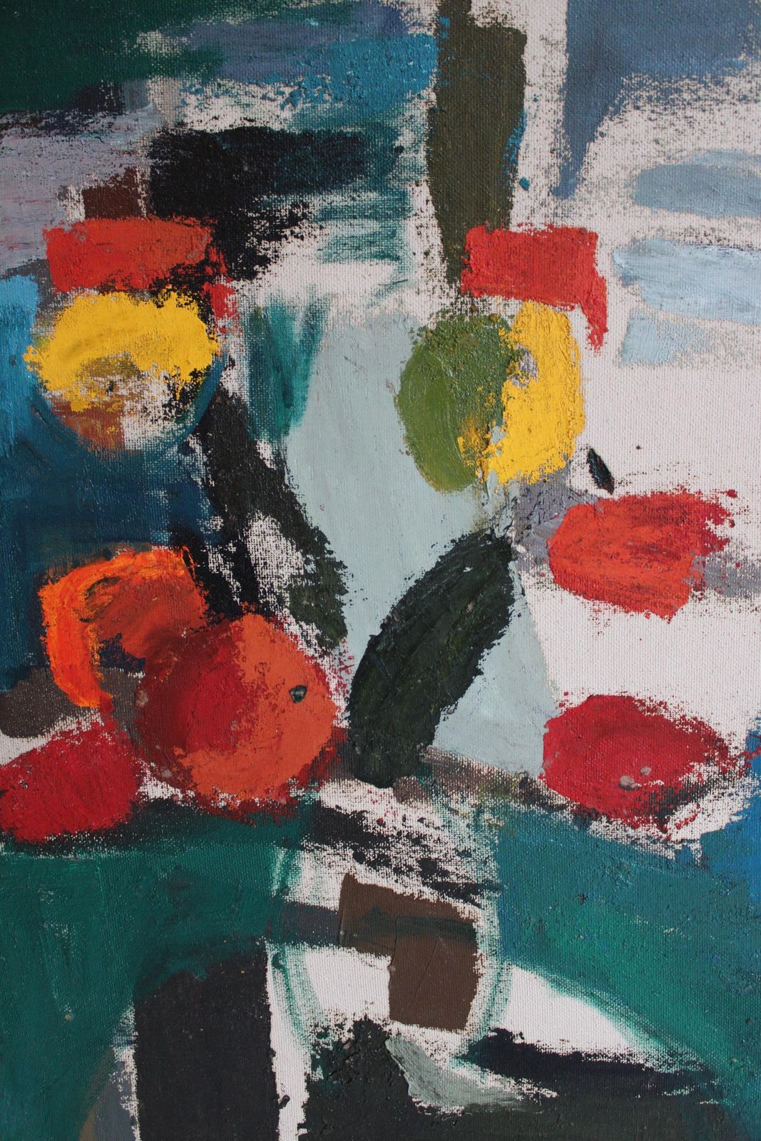Aleksandr Rodin (1922 2001)abstract Still Life. Oil On Cardboard, 85x74 Cm1988 photo Art