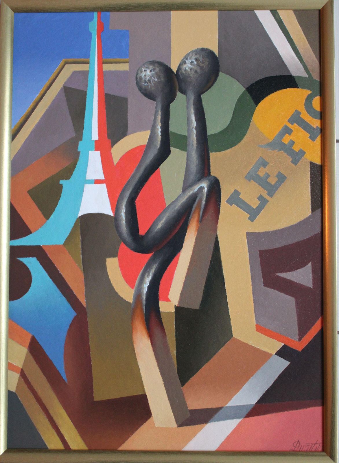 Juris Dimitersle Figaro. Oil On Cardboard, 70x50 Cm photo Art