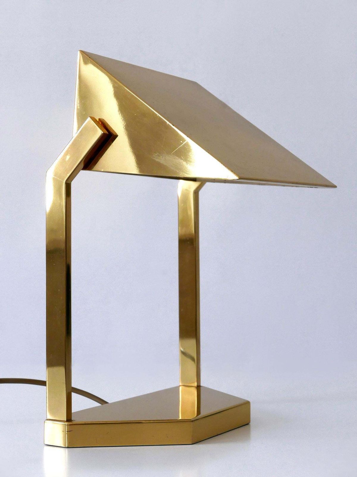 Mid Century Desk Light Or Table Lamp By Vereinigte Werkstätten Germany 1960s photo for sale