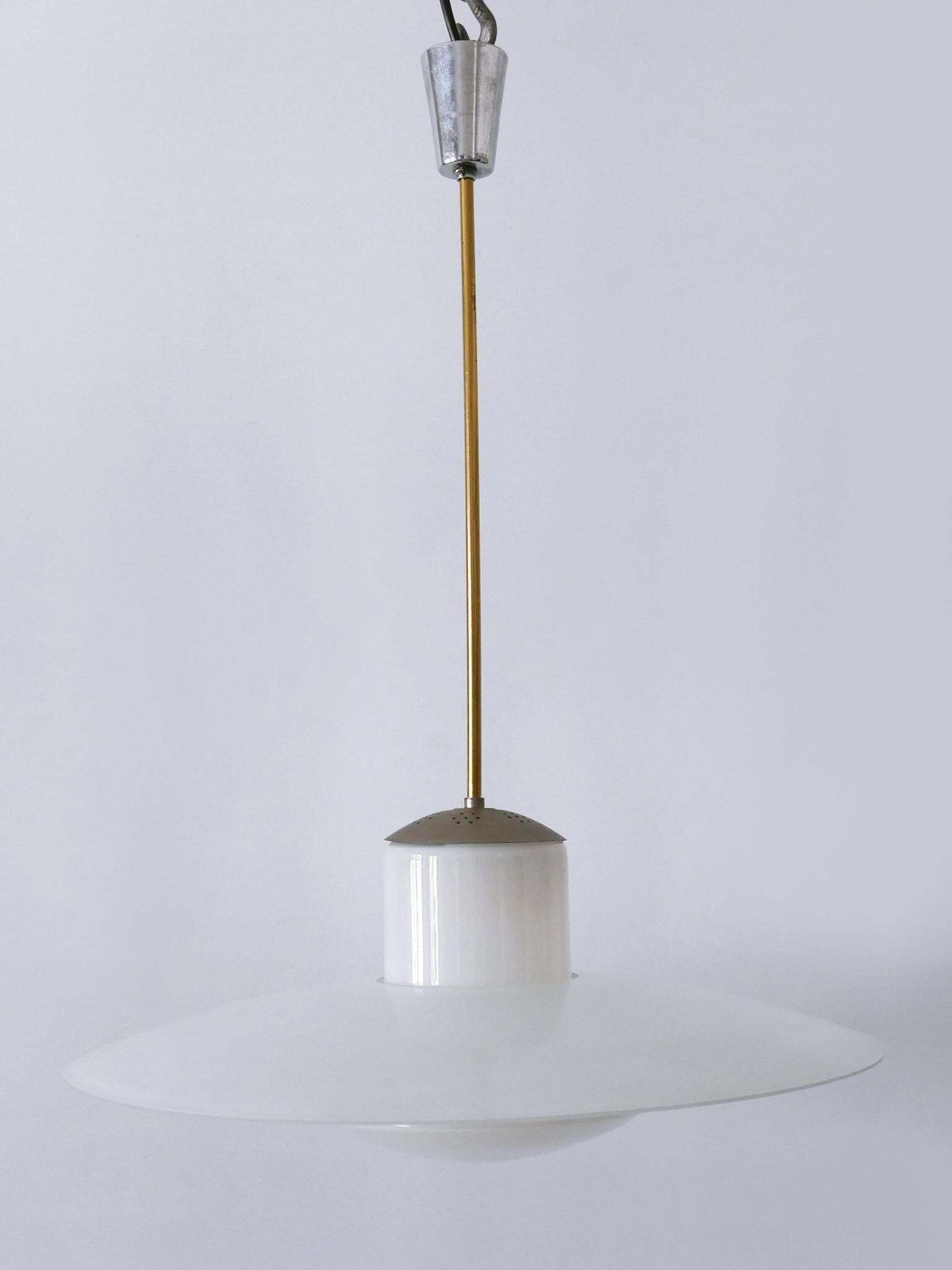 photo vintage Rare Mid Century Modern Pendant Lamp By Wolfgang Tümpel For Doria Germany 1950s