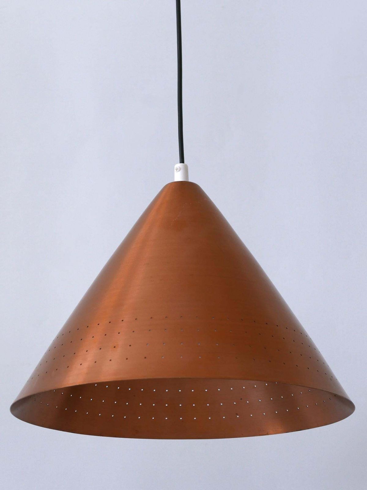 photo buy Rare Mid Century Modern Scandinavian Copper Pendant Lamp Or Hanging Light  1960s