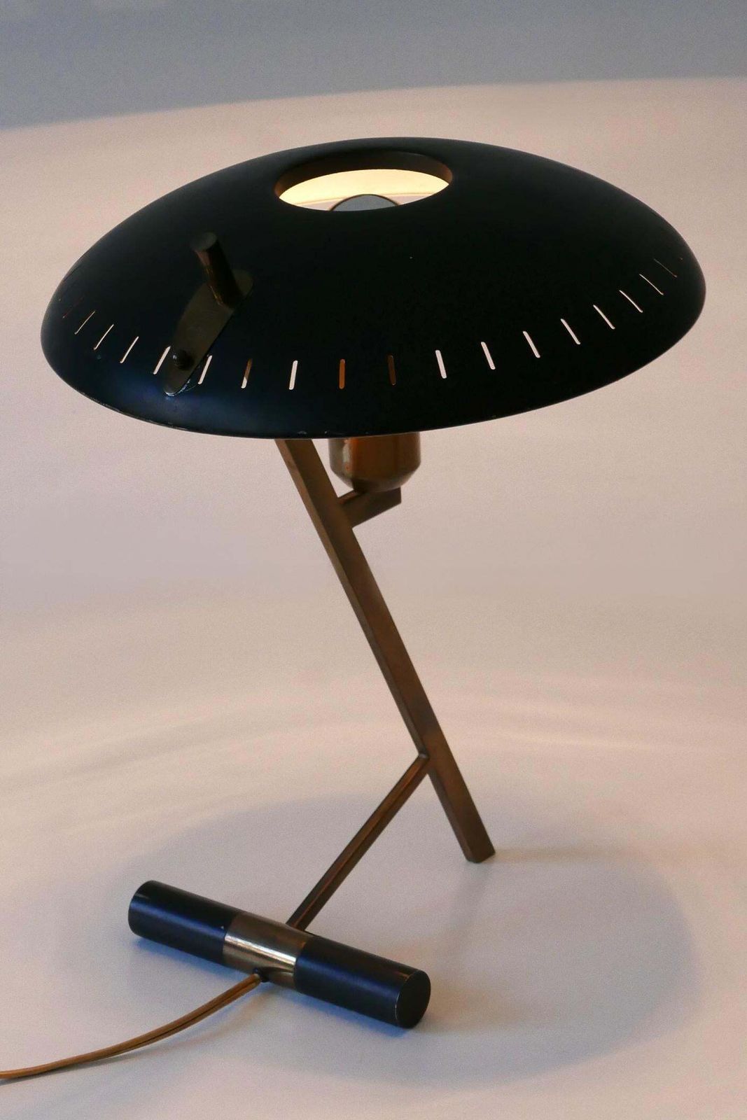 Elegant Mid Century "Decora" Or Z Table Lamp By Louis Kalff For Philips 1950s photo vintage