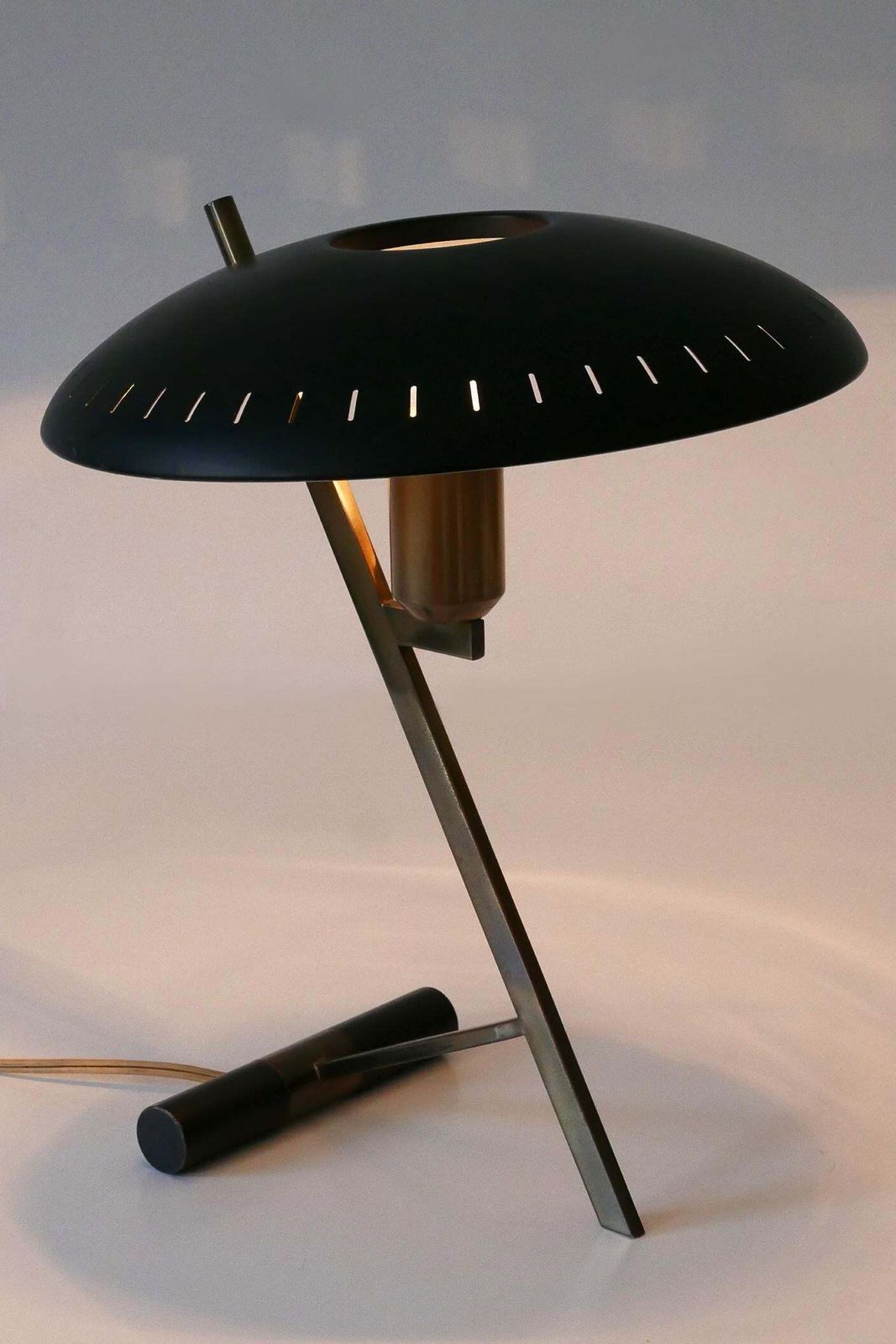 photo buy Elegant Mid Century "Decora" Or Z Table Lamp By Louis Kalff For Philips 1950s