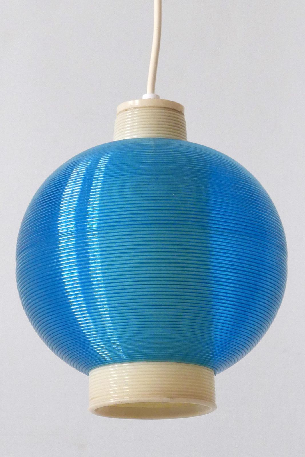 photo vinterior Rare Mid Century Modern Rotaflex Pendant Lamp By Yasha Heifetz USA 1960s
