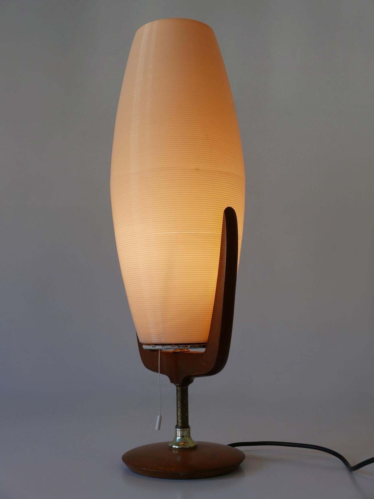 Large & Rare Mid Century Modern Yasha Heifetz Rotaflex Table Lamp USA 1950s photo vinterior
