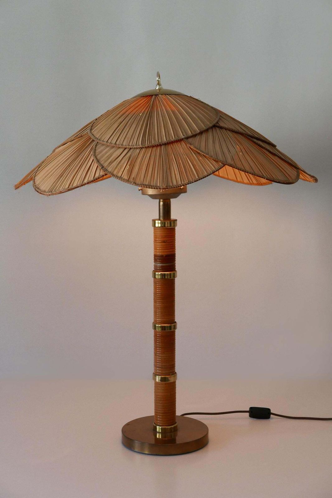 photo vinterior Xl Mid Century Modern Uchiwa Table Lamp Or Floor Light By Miranda Ab Sweden