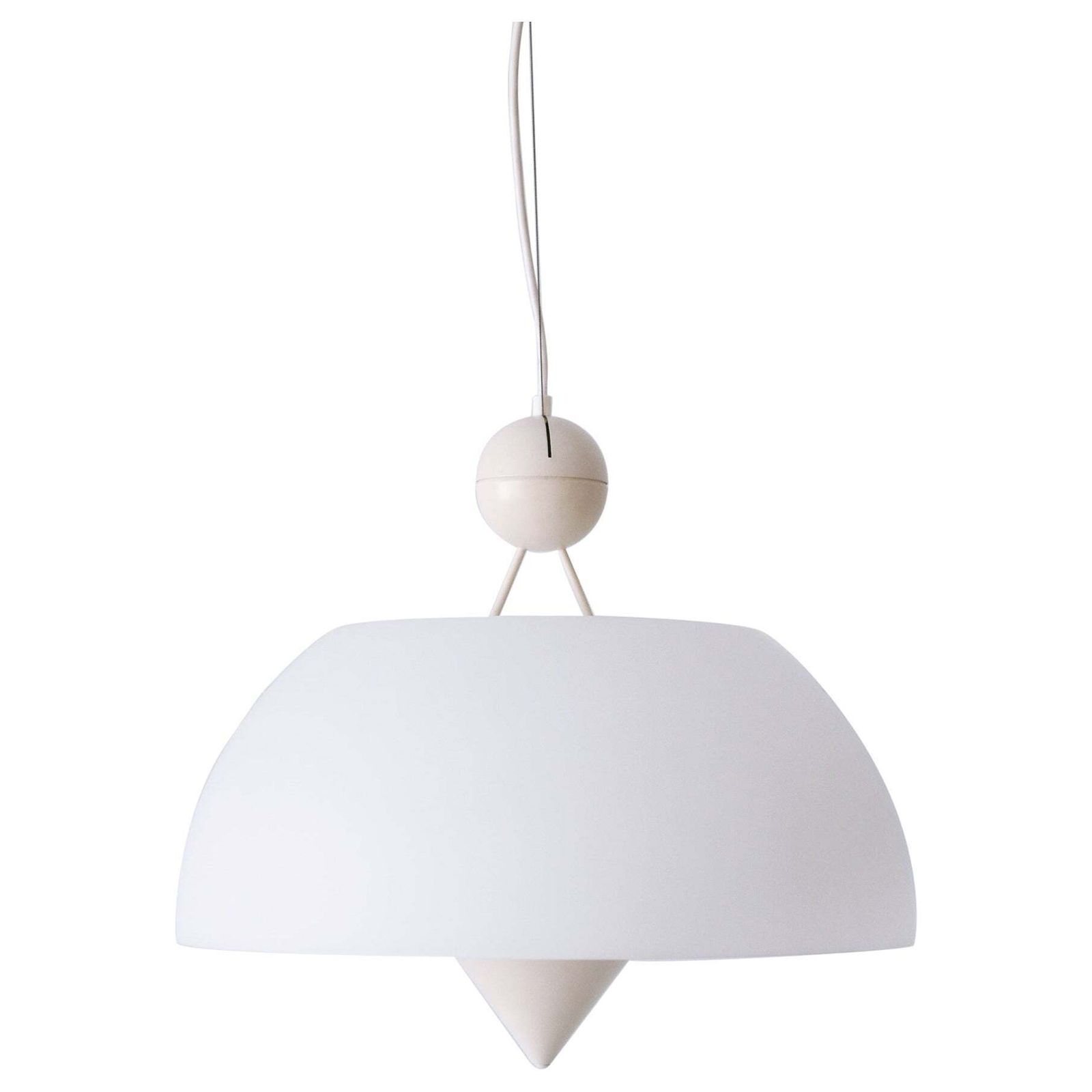 Rare & Elegant Mid Century Modern Pendant Lamp Or Hanging Light Italy 1970s
