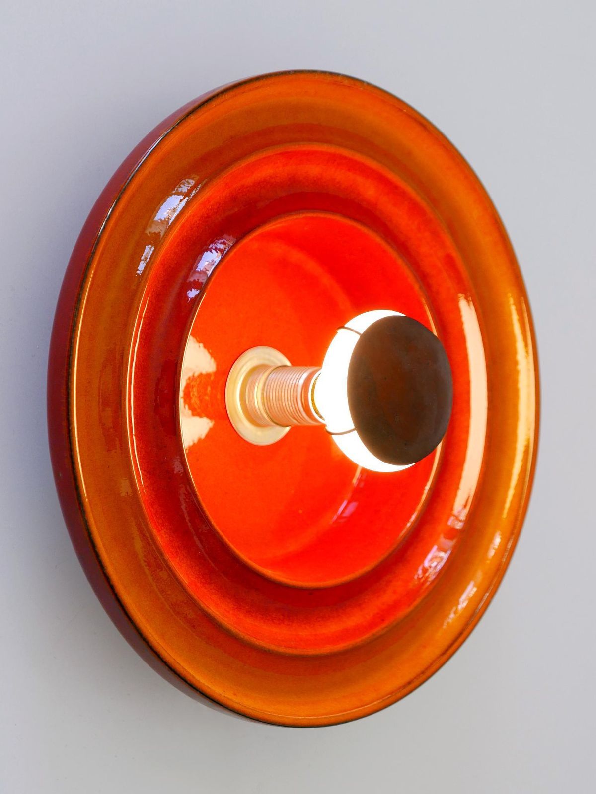 Highly Decorative Mid Century Modern Ceramic Sconce Or Wall Light Germany 1960s photo buy