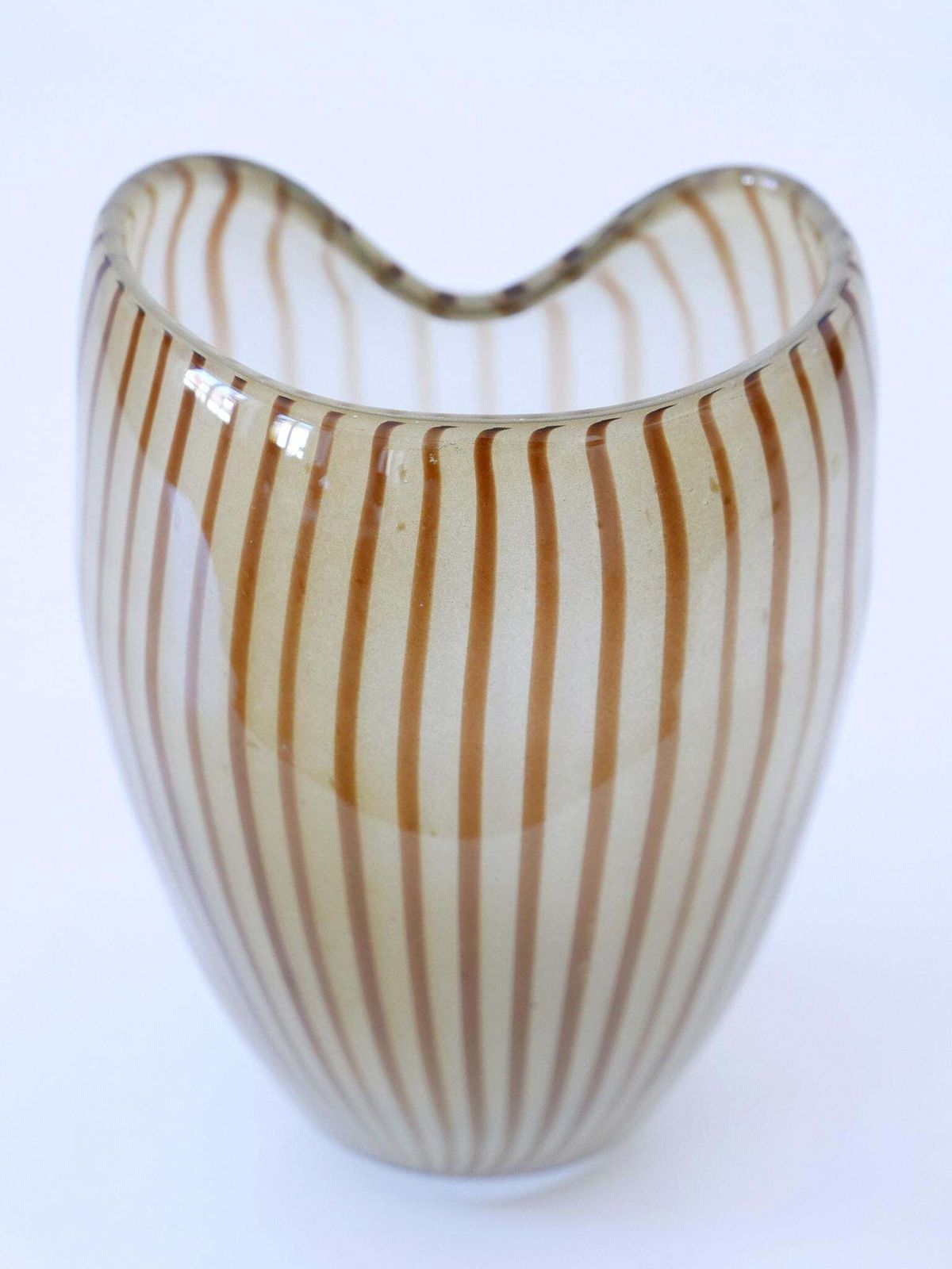 photo vintage Decorative Mid Century Modern Murano Glass Vase Italy 1960s