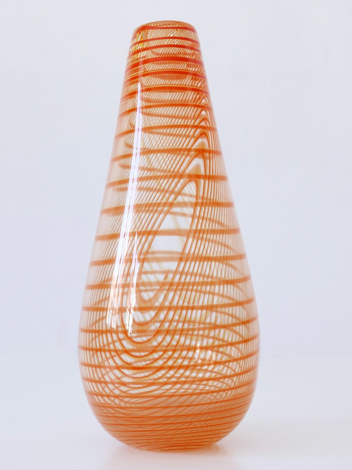 Signed & Limited Edition Art Glass Vase By Olle Brozén For Kosta Boda Sweden photo furniture
