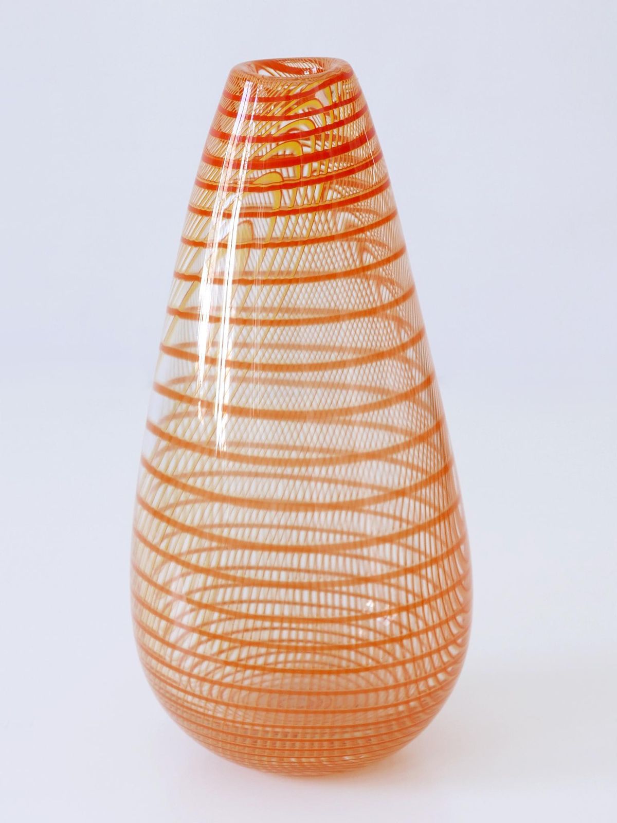 photo for sale Signed & Limited Edition Art Glass Vase By Olle Brozén For Kosta Boda Sweden