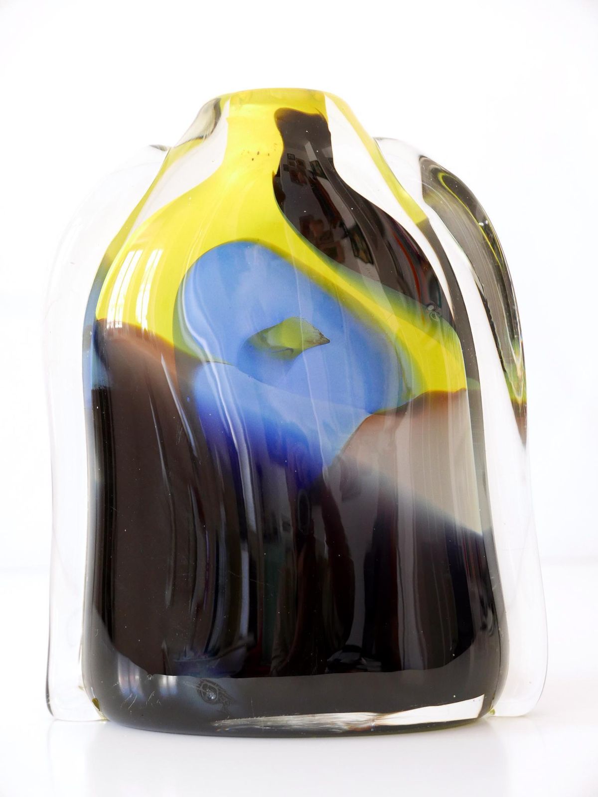 photo buy Tall And Decorative Murano Glass Vase Italy 1990s