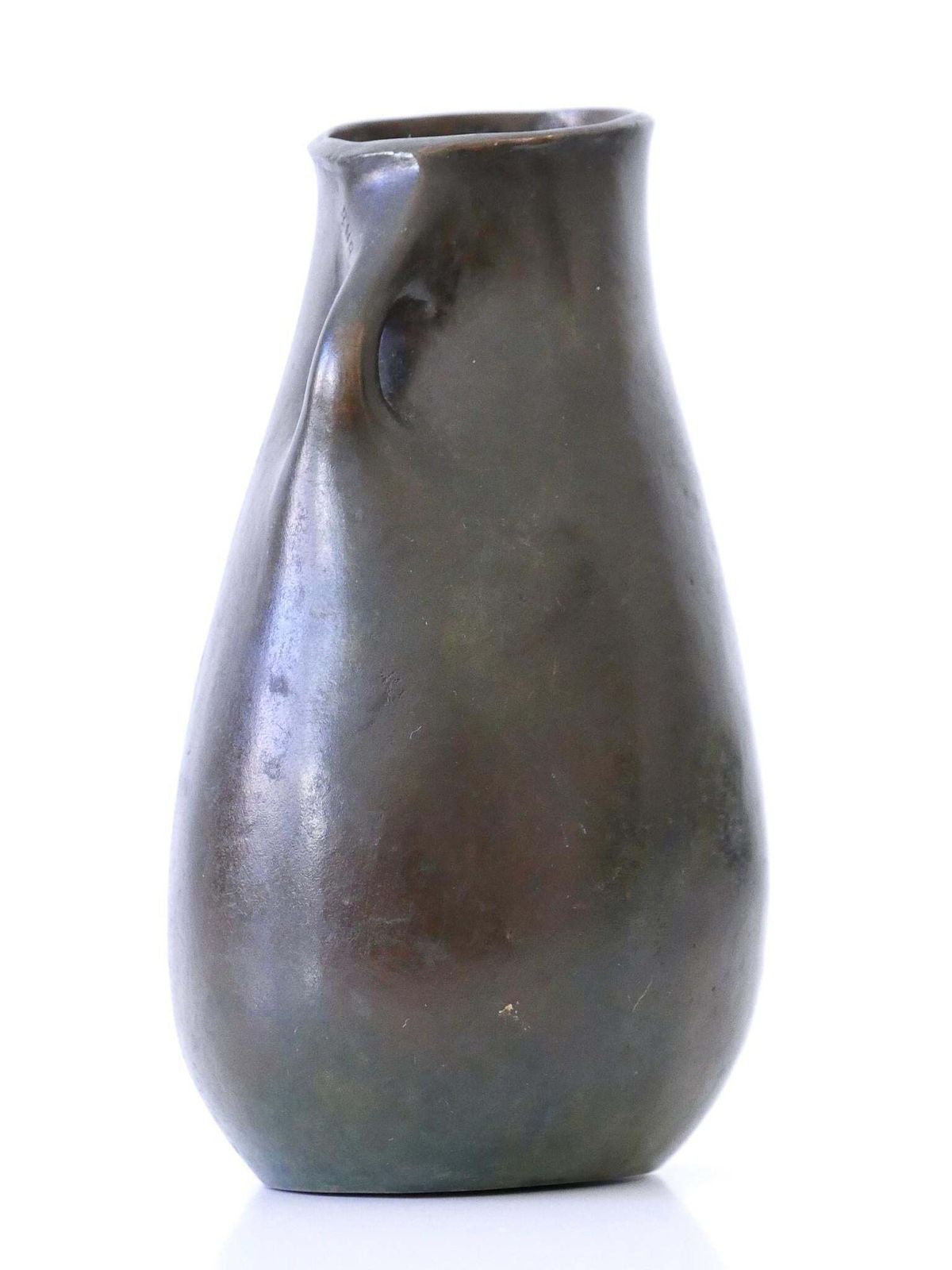 Home Decor Rare And Elegant Mid Century Modern Bronze Vase Germany 1960s Signed: Rnr photo