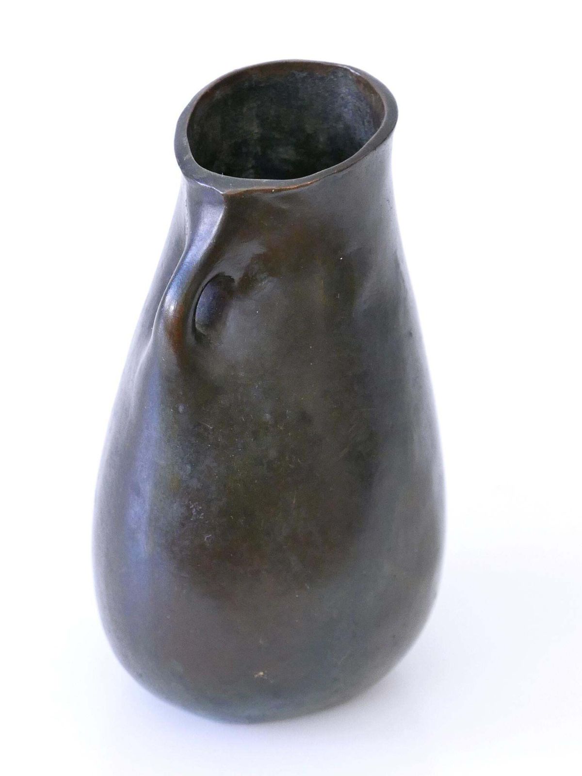 1328.0 Rare And Elegant Mid Century Modern Bronze Vase Germany 1960s Signed: Rnr photo
