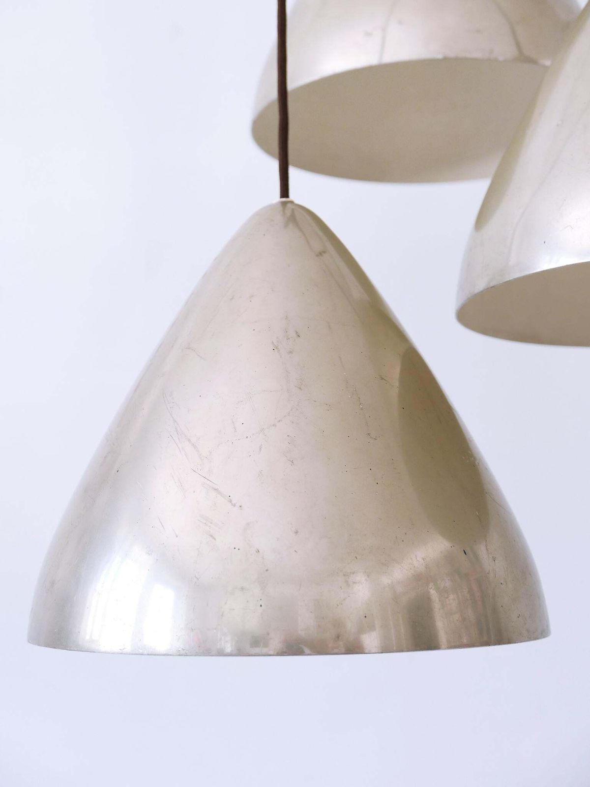 photo vintage Elegant Cascading Pendant Lamp By Lisa Johansson Pape For Orno Finland 1960s