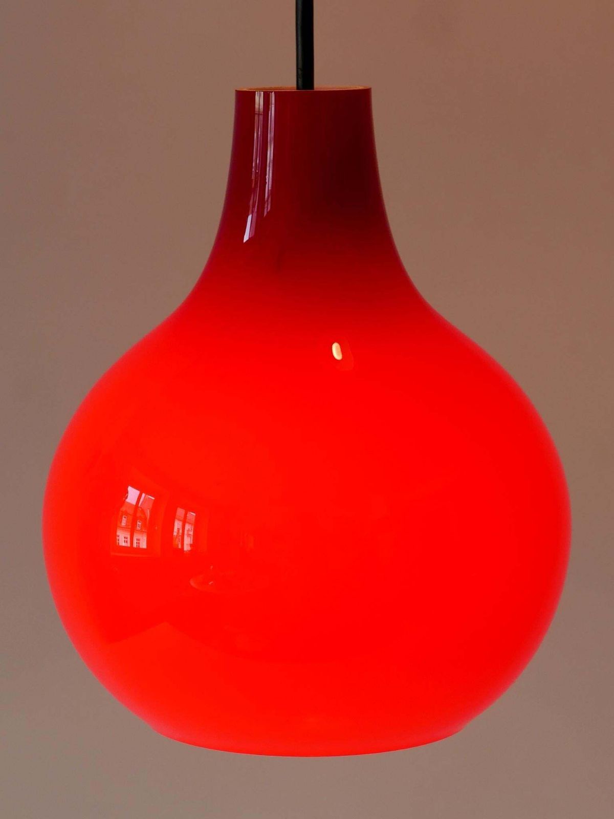 photo for sale Amazing Four Flamed Cascading Pendant Lamp By Peill & Putzler Germany 1970s