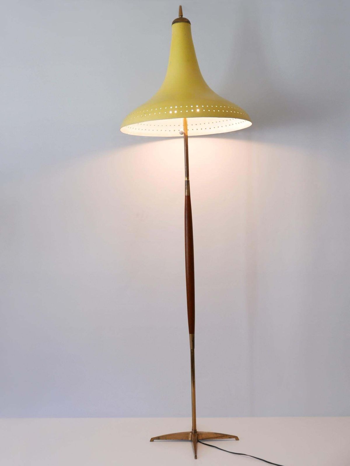Rare And Elegant Mid Century Modern Floor Lamp Or Standing Light Austria 1960s photo vintage