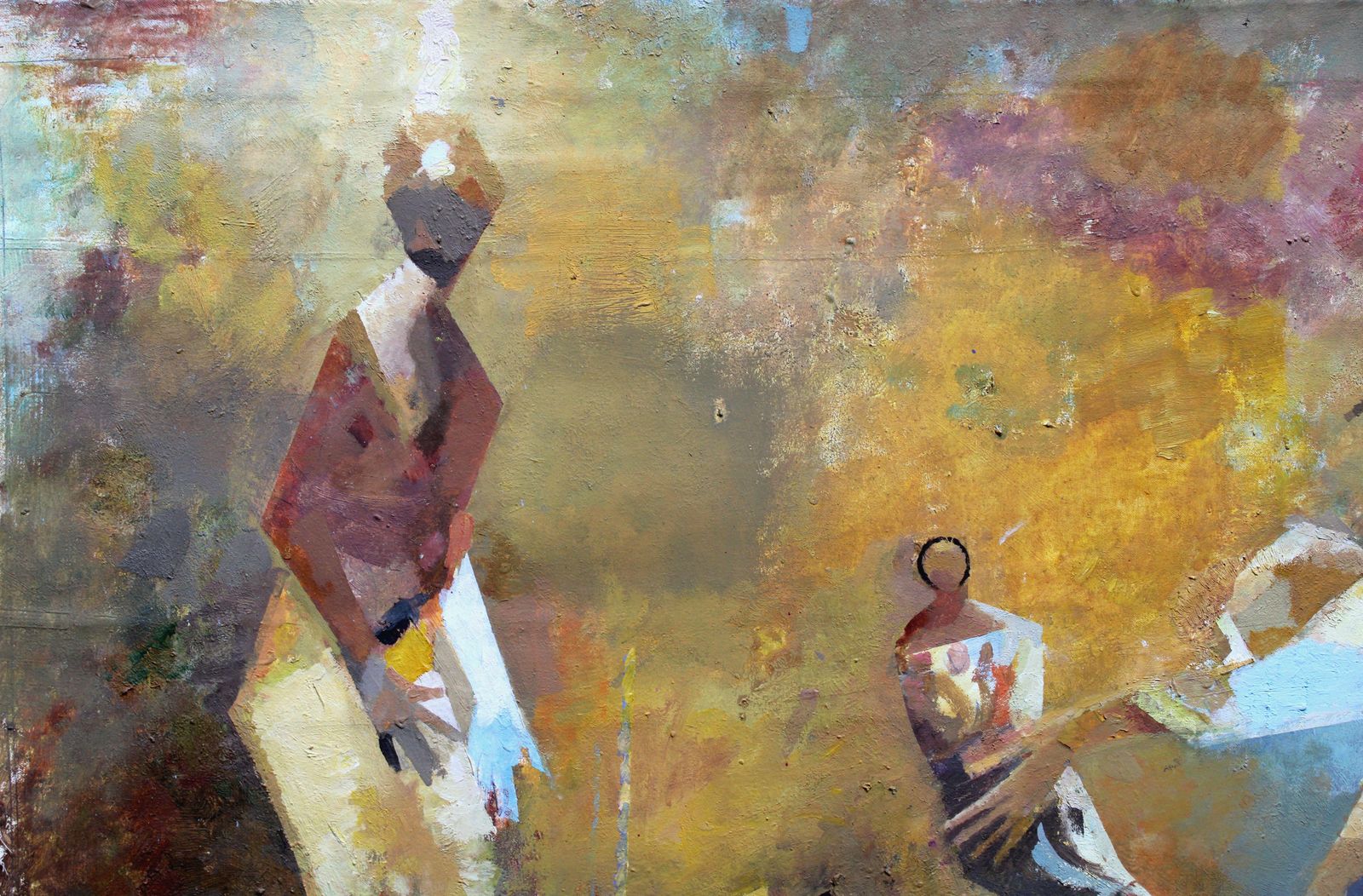 Victor Karnauh Walk In The City. Oil On Canvas, 60x80 Cm photo Art