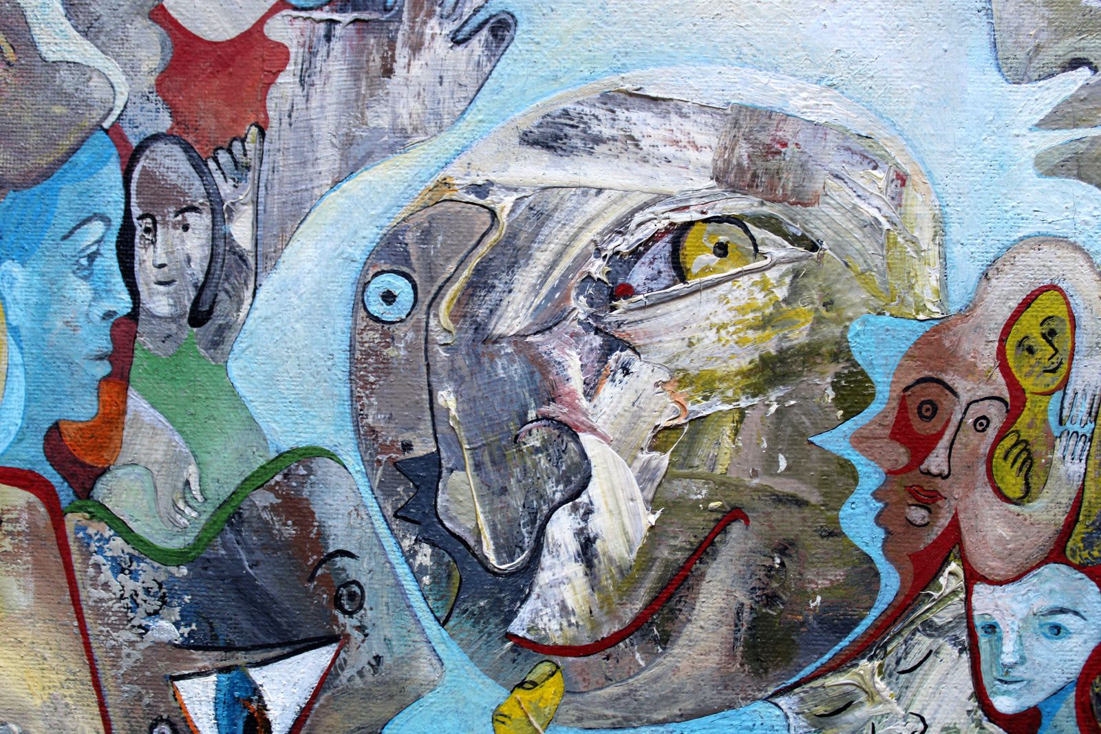Meeting. Oil, Canvas, 46 X 77, 5 Cm photo vinterior