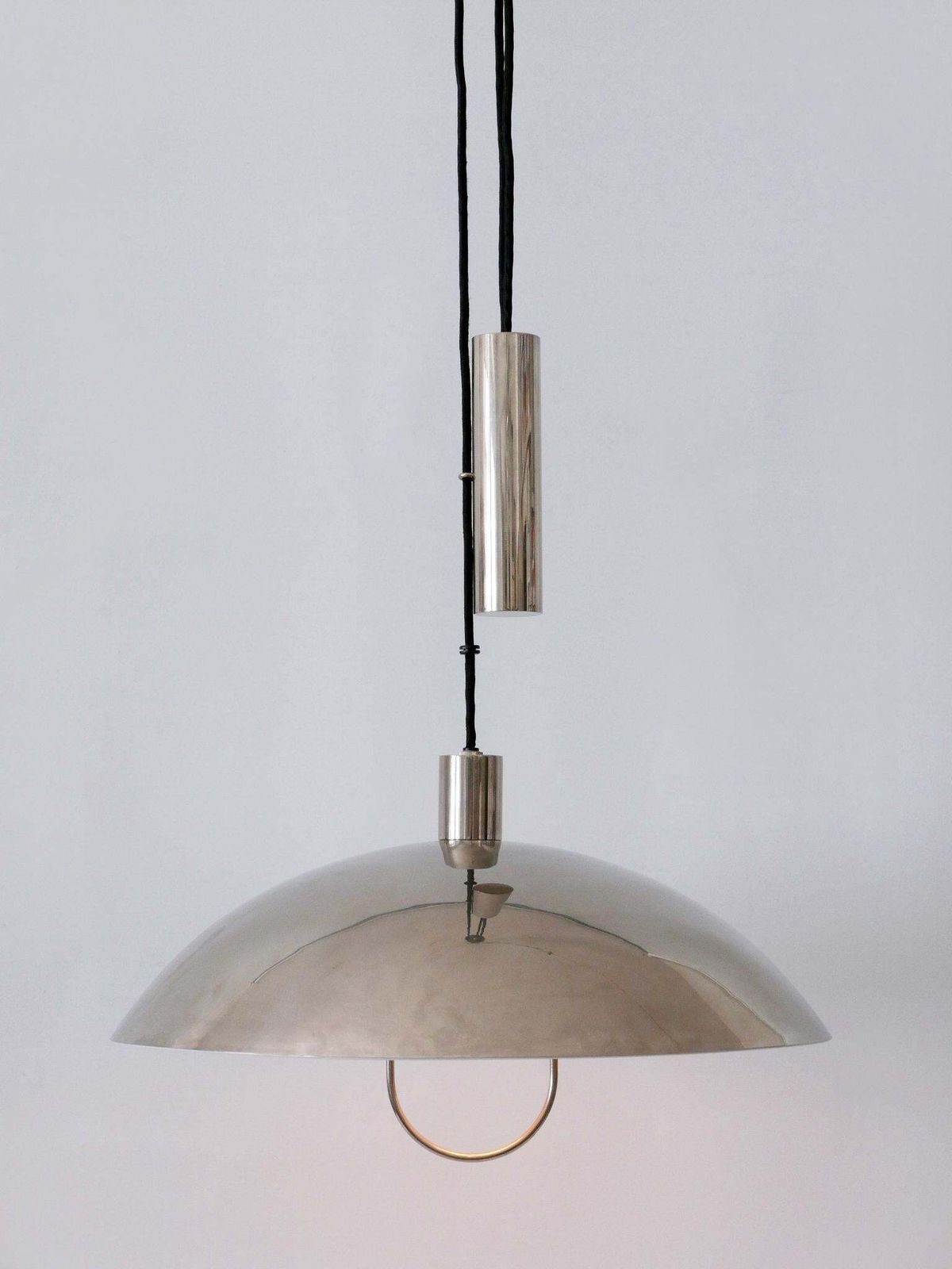 Early Tecnolumen Pendant Lamp 'Bauhaus Hmb 25/500' By Marianne Brandt 1980s photo Lighting