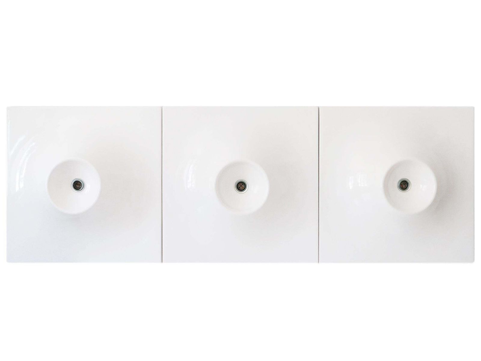 photo furniture Set Of Three Large Mid Century Modern Fiberglass Sconces Or Wall Lamps 1970s