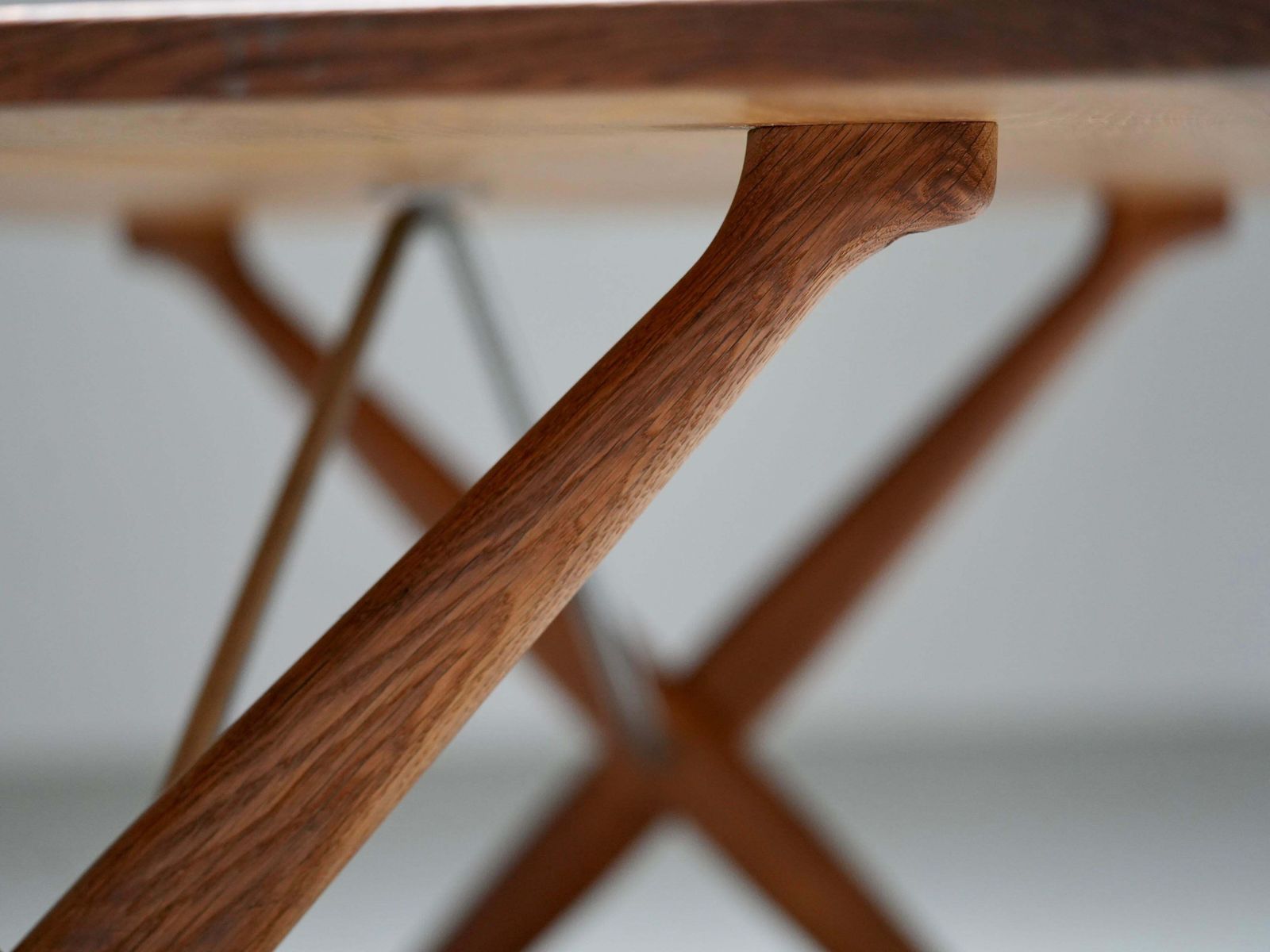 Hans Wegner Voor Andreas Tuck – Eettafel 303 In Eiken En Metaal, Denemarken, Ca. Jaren 1950 photo buy