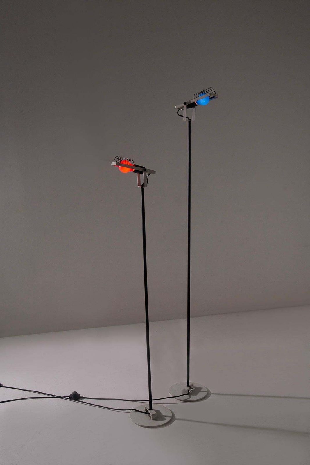 Sintesi Pair Floor Lamp By Ernesto Gismondi For Artemide photo Lighting
