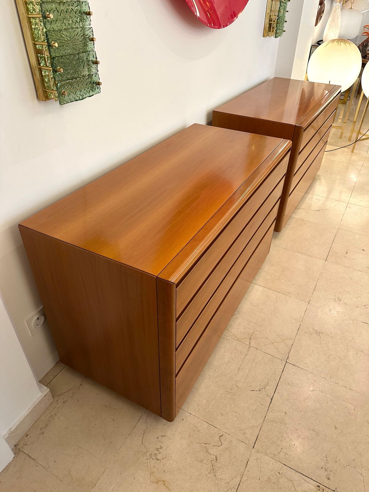 Wood Chest Of Drawers By Luigi Saccardo For Gasparello. Italy, 1970s photo vintage