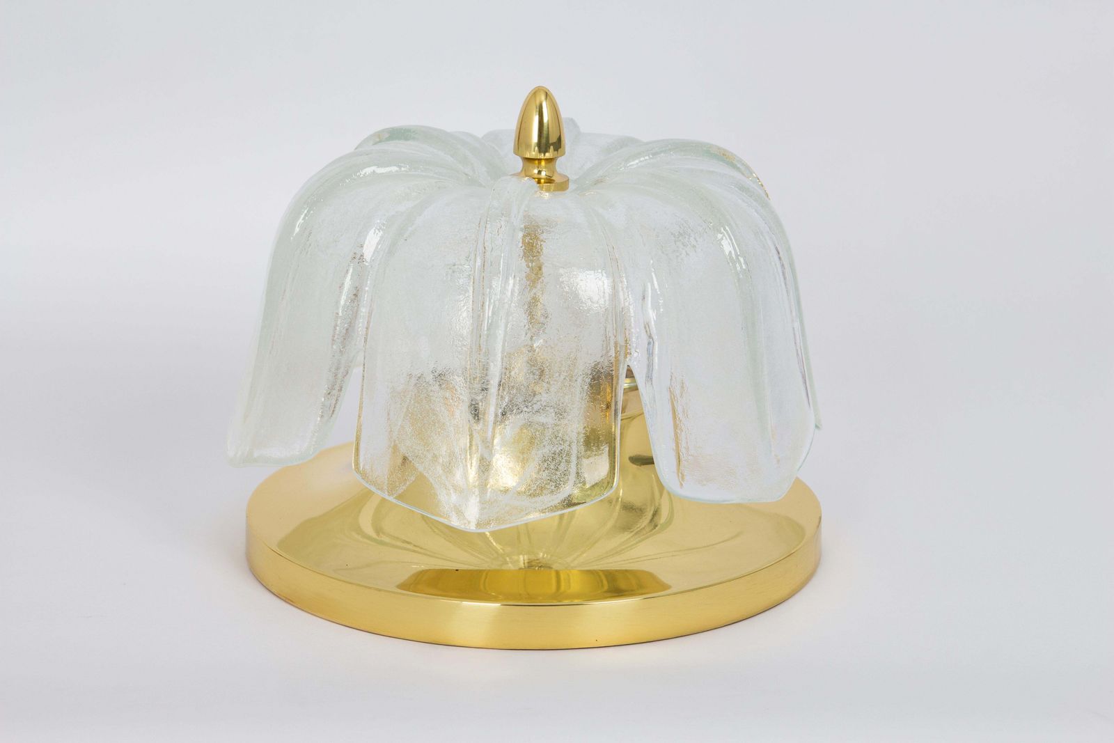 Large Round Murano Glass Flush Mount By Limburg, Germany, 1970s photo buy